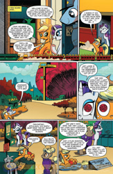 Size: 900x1384 | Tagged: safe, idw, applejack, rarity, earth pony, pony, unicorn, spoiler:comic, spoiler:comicff8, dexterous hooves, preview, sam and max, train