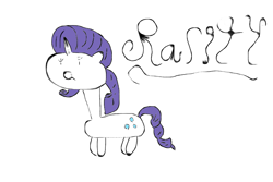 Size: 900x600 | Tagged: safe, artist:barbra, rarity, pony, unicorn, 1000 hours in ms paint, solo, stylistic suck