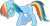 Size: 953x499 | Tagged: safe, artist:istilllikegamecubes, derpibooru import, rainbow dash, pegasus, pony, simple background, solo, transparent background, vector