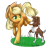 Size: 800x800 | Tagged: safe, artist:moenkin, applejack, winona, earth pony, pony, rearing, simple background, transparent background