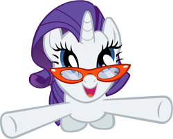 Size: 6000x4813 | Tagged: safe, artist:richhap, rarity, pony, unicorn, suited for success, absurd resolution, glasses, simple background, solo, transparent background, vector