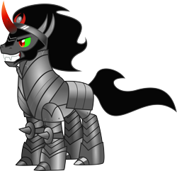 Size: 5500x5311 | Tagged: dead source, safe, artist:theshadowstone, derpibooru import, king sombra, pony, unicorn, absurd resolution, armor, full plate armor, plate armor, simple background, solo, transparent background, vector