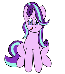 Size: 838x953 | Tagged: safe, artist:cosmicspark, starlight glimmer, pony, unicorn, cute, glimglam, glimmerbetes, silly, simple background, solo, tongue out, transparent background