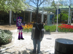 Size: 960x720 | Tagged: safe, artist:caliazian, artist:theblackmanbrony, derpibooru import, twilight sparkle, human, equestria girls, can, cellphone, equestria girls in real life, grounds, irl, light post, photo, shadow, sign, tree, vector