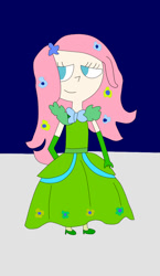 Size: 656x1130 | Tagged: safe, artist:04startyonlinebc88, fluttershy, human, the best night ever, clothes, dress, gala dress, humanized