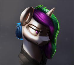 Size: 700x622 | Tagged: safe, artist:sceathlet, princess celestia, alicorn, pony, bust, gradient background, portrait, solo