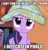 Size: 1494x1570 | Tagged: safe, derpibooru import, twilight sparkle, twilight sparkle (alicorn), alicorn, pony, three's a crowd, female, hat, image macro, implied poop, mare, meme, paper hat, solo