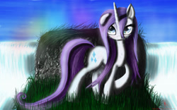 Size: 3000x1875 | Tagged: safe, artist:fearyzy, rarity, pony, unicorn, solo, wet, wet mane, wet mane rarity