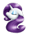 Size: 900x1080 | Tagged: safe, artist:m00nlightmagic, rarity, pony, unicorn, bust, portrait, simple background, solo, transparent background, watermark