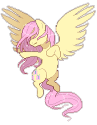 Size: 342x439 | Tagged: safe, artist:royaities, fluttershy, pegasus, pony, female, mare, pixel art, solo