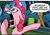 Size: 278x192 | Tagged: safe, pinkie pie, earth pony, pony, spoiler:comic, spoiler:comic28, pointing, reaction image, revenge, yelling