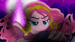 Size: 2560x1440 | Tagged: safe, artist:beavernator, pinkie pie, earth pony, pony, cosplay, liliana vess, magic the gathering, pinkamena diane pie, solo