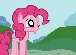 Size: 659x479 | Tagged: safe, artist:darkcruisebronystyle, pinkie pie, earth pony, pony, female, mare, ms paint, pink coat, pink mane, solo