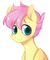 Size: 1024x1229 | Tagged: safe, artist:namida95, fluttershy, pegasus, pony, 30 minute art challenge, short mane, solo