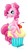 Size: 485x887 | Tagged: safe, artist:whelpsy, pinkie pie, earth pony, pony, cherry, cupcake, female, mare, pink coat, pink mane