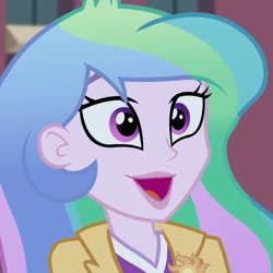 Size: 598x598 | Tagged: safe, screencap, princess celestia, principal celestia, equestria girls, friendship games, cropped, solo