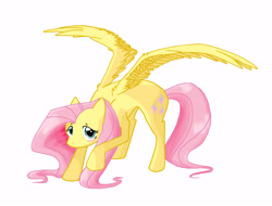 Size: 8592x6540 | Tagged: safe, artist:biscuitmango, fluttershy, pegasus, pony, absurd resolution, female, mare, solo