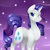 Size: 2000x2000 | Tagged: safe, artist:thecreativerey, rarity, pony, unicorn, female, horn, mare, solo, white coat