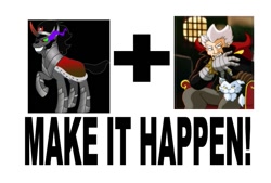 Size: 873x589 | Tagged: safe, derpibooru import, king sombra, pony, unicorn, doctor claw, exploitable meme, inspector gadget, make it happen, meme