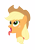 Size: 4614x6525 | Tagged: safe, artist:kardinal95, applejack, earth pony, pony, absurd resolution, simple background, transparent background, vector