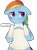 Size: 878x1200 | Tagged: safe, artist:oouichi, derpibooru import, rainbow dash, pegasus, pony, boob window, clothes, floppy ears, grumpy, keyhole turtleneck, open-chest sweater, solo, sweater, turtleneck