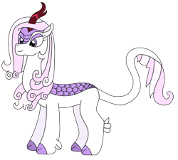 Size: 2437x2190 | Tagged: safe, artist:supahdonarudo, derpibooru import, fleur-de-lis, kirin, kirin-ified, simple background, species swap, transparent background