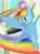 Size: 1446x1939 | Tagged: safe, artist:汚自慰, derpibooru import, rainbow dash, pegasus, pony, pixiv, solo