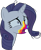 Size: 2611x3182 | Tagged: safe, artist:sketchmcreations, rarity, pony, unicorn, 28 pranks later, cookie zombie, messy mane, open mouth, simple background, transparent background, vector