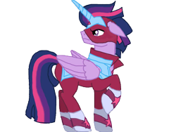 Size: 640x480 | Tagged: safe, artist:stagetechy1991, derpibooru import, dusk shine, masked matter-horn, prince dusk, twilight sparkle, twilight sparkle (alicorn), alicorn, rule 63, solo