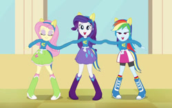 Size: 782x493 | Tagged: safe, derpibooru import, edit, screencap, fluttershy, rainbow dash, rarity, equestria girls