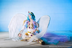 Size: 5760x3840 | Tagged: safe, artist:annalynncosplay, princess celestia, human, absurd resolution, cleavage, clothes, cosplay, costume, female, irl, irl human, photo, solo