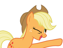 Size: 2048x1536 | Tagged: safe, artist:birdivizer, applejack, earth pony, pony, oh you, solo, wink