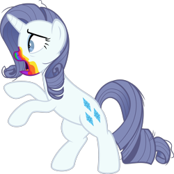 Size: 3000x3002 | Tagged: safe, artist:sollace, rarity, pony, unicorn, zombie, 28 pranks later, .svg available, betrayal, bipedal, cookie zombie, hypocrisy, open mouth, simple background, solo, still fabulous, transparent background, vector