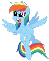 Size: 4317x5376 | Tagged: safe, artist:fonypony, artist:stepandy, color edit, derpibooru import, rainbow dash, pegasus, pony, absurd resolution, pointing, solo