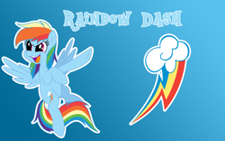 Size: 1440x900 | Tagged: safe, artist:fonypony, artist:stepandy, derpibooru import, edit, rainbow dash, pegasus, pony, solo, wallpaper, wallpaper edit