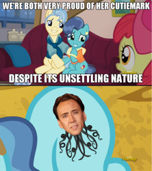 Size: 909x1024 | Tagged: safe, derpibooru import, screencap, petunia paleo, the fault in our cutie marks, cutie mark, meme, nicolas cage, nightmare fuel, petunia paleo's unsettling cutie mark, squidolas cage, tentacles, wat