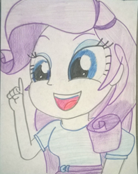 Size: 768x970 | Tagged: safe, artist:toyminator900, rarity, equestria girls, smiling, solo