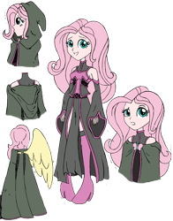 Size: 2510x3208 | Tagged: safe, artist:edcom02, artist:jmkplover, fluttershy, equestria girls, cloak, clothes, crossover, humanized, marvel, simple background, transparent background, uniform, x-men