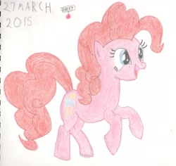 Size: 4753x4479 | Tagged: safe, artist:barryfrommars, pinkie pie, earth pony, pony, absurd resolution, cutie mark, pencil drawing, smiling, traditional art