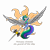 Size: 5000x5000 | Tagged: safe, artist:skitsroom, princess celestia, alicorn, pony, absurd resolution, female, halberd, looking back, magic, mare, plot, rearing, simple background, solo, spear, spread wings, telekinesis, transparent background, warrior celestia, weapon