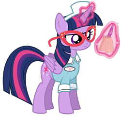 Size: 6276x6000 | Tagged: safe, artist:masem, derpibooru import, twilight sparkle, twilight sparkle (alicorn), alicorn, pony, three's a crowd, absurd resolution, adorkable, clothes, cute, dork, female, glasses, magic, mare, notepad, quill, simple background, solo, transparent background, vector, waitress, waitress twilight sparkle