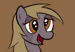 Size: 650x450 | Tagged: safe, anonymous artist, derpy hooves, pony, /mlp/, 4chan, animated, crying, msponyadventures, simple background, smiling, solo, teary eyes