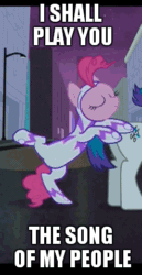 Size: 247x480 | Tagged: safe, edit, edited screencap, screencap, fili-second, pinkie pie, earth pony, pony, power ponies (episode), animated, butt touch, caption, hoof on butt, image macro, meme, power ponies