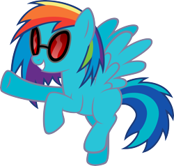 Size: 6000x5706 | Tagged: safe, artist:newlunaticrepublic, derpibooru import, dj pon-3, rainbow dash, vinyl scratch, pony, absurd resolution, fusion, solo