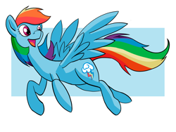 Size: 1200x904 | Tagged: safe, artist:alloco, derpibooru import, rainbow dash, pegasus, pony, cute, happy, solo