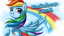 Size: 1920x1080 | Tagged: safe, artist:estories, derpibooru import, rainbow dash, pegasus, pony, solo, wallpaper