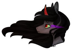 Size: 700x500 | Tagged: safe, artist:captivelegacy, derpibooru import, king sombra, pony, unicorn, fanart, male, solo, stallion