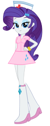Size: 677x1703 | Tagged: safe, artist:tabrony23, rarity, equestria girls, boots, bracelet, high heel boots, jewelry, nurse, solo