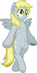 Size: 454x877 | Tagged: safe, artist:zeka10000, derpy hooves, pegasus, pony, arm hooves, bipedal, derp, simple background, transparent background, underhoof, wings