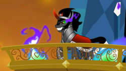 Size: 1365x768 | Tagged: safe, derpibooru import, screencap, king sombra, pony, unicorn, the crystal empire, solo